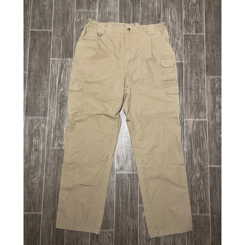 5.11 Tactical Cargo Pants Mens 38x34 Khaki Cotton Utility Workwear